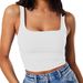 Women's Sexy Trendy Short Vest European American Style Small Solid Color Navel Exposed Top for Casual Wear_ecoleips.com