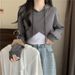 irregular Hooded Sweatshirt Women, Spring Autumn Thin Short Long-sleeve Top And Vest Two-piece Set,_ecoleips.com