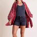 Women's Flannel Shirt With Fringe Detail, Oversized Plaid Long Sleeve Top, Fall Fashion Loose Fit Casual Blouse_ecoleips.com