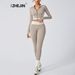 Women's Clothing Houndstooth Sportswear Jacket Yoga Suit High End Women's Fitness Casual Women's High Waist Yoga Pants_ecoleips.com