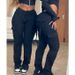 Women's Cargo Pants High Waist Straight Leg Casual Workwear Trousers With Pockets - Stylish Loose Fit Polyester Pants For Women_ecoleips.com