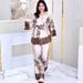 Women's Clothing Spring Women's Elegant Two-Piece Set Sexy Print Style Outerwear Top With Skirt Long Sleeve For Formal & Casual_ecoleips.com