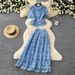 Women's French Style Lace Puff Sleeve Top & High Waisted Skirt Set Slimming Two Piece Summer Outfit Gentle Vibes_ecoleips.com