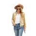 2027 Fashion European-USA Style Hip-Hop Outerwear Women Polyester Stand Collar Sequin Long Sleeve Casual Slim Zipper Jacket_ecoleips.com