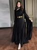 Modest Evening Dress Retro Elegant Long Sleeved Rhinestone Dress For Women Spring Fashion Muslim Clothing_ecoleips.com