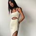 Color Blocked Hollowed out Ribbed Dress Sexy Slim Fit Side Opening New Summer European And American Women's Clothing Wholesale Cross Border Suspender_ecoleips.com