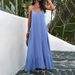Women's Spring/Summer Elegant Solid Color Strap Dress_ecoleips.com