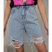 Women's Clothing Dress Denim Shorts Ripped Jeans_ecoleips.com