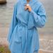 Green Cotton Long Sleeve Robe Shorts Lace-up Pajamas Two-piece Set European And American Autumn Wholesale New Home_ecoleips.com