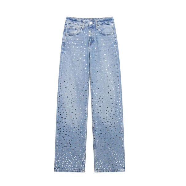 Aria Basics Foreign Trade Supply: European And American 2024 Autumn New Women's Vintage Slim-fit High-waisted Casual Versatile_ecoleips.com