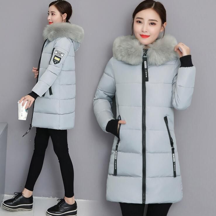 Luxury Faux Fur Hooded Coat For Women – Slim Fit Winter Parka With Oversized Collar (M-XXXXL, 8 Colors)_ecoleips.com