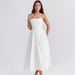 Women's Clothing Summer Wear High End Fishbone Top Dress Pure Desire Hot Girl Slim Backless Mid Length Skirt_ecoleips.com