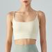 European And American Style Vest Top With Chest Pads Women's Sports Bra Thin Shoulder Strap Beautiful Back Camisole_ecoleips.com