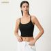 CANVAUS Women's Short Black White Crop Top Chest Pads, Large Round Neck, Suitable For Both Inner And Outer Wear, With A_ecoleips.com