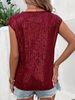 K New Loose Casual Fashion Party Round Neck Sleeveless Top Women's Sequin T-shirt. No Necklaces Or Other Accessories_ecoleips.com