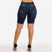 Women's Clothing Summer Fashion All Match Intellectual Goddess Cuff Shorts Slim Pocket Slim Hip Solid Color Jeans_ecoleips.com