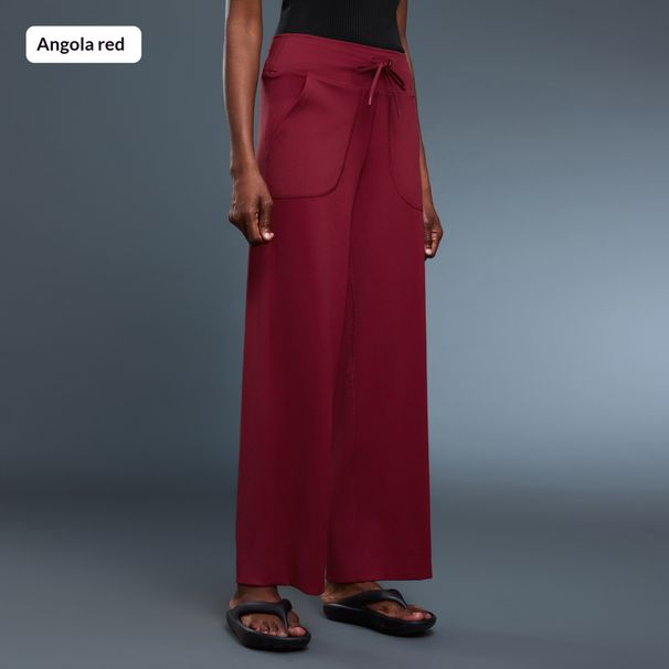 Evrlue's New Double 6 Zero Feel Waist Cinching Drawstring Wide Leg Pants, Large Pockets, Versatile Fitness And Sports Pants For Women_ecoleips.com