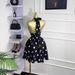 Women's Polka Dot Backless Wrap Dress – Sleeveless V-Neck Mini Dress With Adjustable Waist Tie (Summer Trend)_ecoleips.com