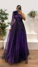 Women's Clothing Casual Style Fashion Print Oblique Collar Long Sleeve Slit Long Skirt_ecoleips.com