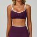 Women's Color Blocked Sports Bra Quick Drying Cross Back Fitness Vest Nude Feel Tight Fitting For Running And Fitness 9238_ecoleips.com