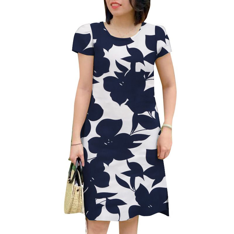 ZANZEA Holiday O Neck Short Sundress Floral Print 2024 Summer Short Sleeve Women Knee-length Dress Fashion Casual Beach Vestidos_ecoleips.com