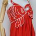Sweet Style Embroidered One-shoulder Strap Dress Goldfish Pattern High Waist Loose Long Summer Dress For Women_ecoleips.com