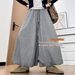 Flower Bud Rice Skirt For Women New Autumn Small Size High Waist Draped Soft Glutinous Wide Leg Lantern Pants_ecoleips.com