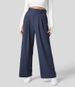 Aria Basics European And American Foreign Trade Cross-Border Draped High-Waisted Wide-Leg Versatile Casual Loose Long Pants_ecoleips.com