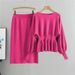 European lantern long sleeved hip skirt two piece suit for women French lady style temperament suit trendy_ecoleips.com