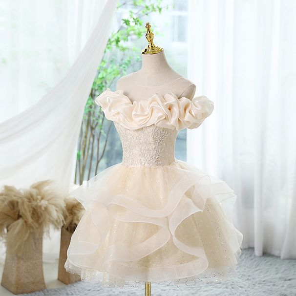 Women's Clothing New Arrival Tube Top Waist Mini Skirt New Style Fairy Dress Heavy Work Birthday Skirt Adult Ceremony Small Dress_ecoleips.com