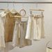 Women's White Cotton Linen Wide Leg Shorts Casual High Waisted Loose A-Line Style Flattering for Petite Figures Summer Straight Leg Pants_ecoleips.com