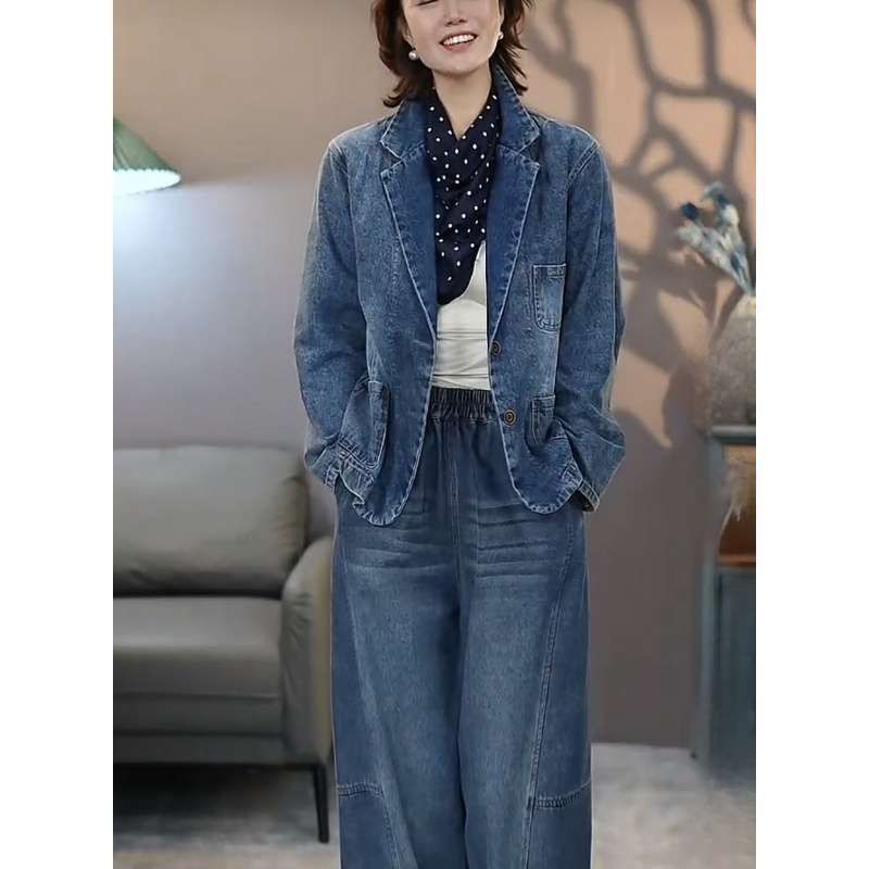 Women's Denim Jacket 2026 Spring And Autumn Design Trendy Fashion Versatile New Top_ecoleips.com