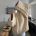 Women's Oversized Round Neck Sweater – Soft & Stylish Knit Top With Relaxed Fit, Pure Color For Casual & Office Wear (Rose Red, Beige, Blush Pink)_ecoleips.com