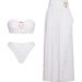 Sexy Bikini Set For Women – Trio Swimwear With Removable Padding (S/M/L/Xl, Solid Colors) Sun & Chlorine Defense_ecoleips.com
