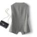 Women's Sleeveless Vest Elegant Style Top Short Outerwear For Spring Autumn_ecoleips.com