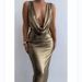 Women's Clothing sexy women's clothing new v neck sleeveless long skirt_ecoleips.com
