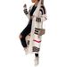 Oversized Longline Cardigan - 100% Lambswool Streetwear Coat (Beige/Black/Camel/Gray, S-XXL)_ecoleips.com