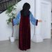 Modest Abaya Dress/Muslim Dress Women Luxury Velvet Abaya With Rhinestone Embroidery – Elegant Long Sleeve Dress For Muslim Women, Modest & Stylish_ecoleips.com