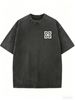 Women's Casual Washed Summer Tee, Loose Fit Crew Neck Street Style Top_ecoleips.com