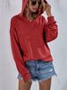 Women's Casual Loose Sweatshirt Fleece Lined Hooded_ecoleips.com