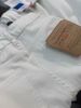 Summer New White Jeans For Women: Straight-leg Relaxed Fit High Waist Retro Simple Stylish Wide-leg Slimming Pants._ecoleips.com