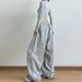 Women's Clothing Grey Sweatpants Women Autumn New High Waist Straight Loose Casual Sweatpants Workwear Wide Leg Pants_ecoleips.com
