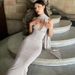Women's Sexy Hanging Neck Swinging Collar Temperament, Slim Fit And High-End Feeling, Dress With Ribbons, Pure Desire,_ecoleips.com