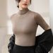 Spring, Summer And Autumn New Modal Five-quarter-sleeved Slim-fit Bottoming Shirt T-shirt Medium-sleeved Versatile Solid-color Top_ecoleips.com