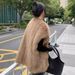 Longline Faux Fox Fur Vest – V-Neck Winter Layering Staple (White/Black/Coffee) – Edgy Yet Elegant For Street & Office_ecoleips.com