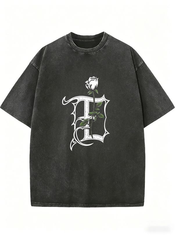 Retro Washed Everyday T-Shirt, Relaxed Fit Short Sleeve Top For Casual Outdoor And Indoor Activities_ecoleips.com