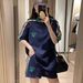 Women's Plus Size Casual Sportswear Set Summer Fashionable Loose Two Piece Hong Kong Style Suitable For Petite Students_ecoleips.com