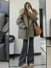 girl 2025 New Winter Elegant Jacket For Women, Mid-Length Slim Fit Parka With Fleece, Petite Cotton Coat_ecoleips.com
