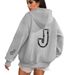 Women's Clothing Unisex Hooded Sweatshirt European American Style Autumn Winter Fleece Lined Thickened Women's Cardigan Fashion Coat 5046 Print_ecoleips.com