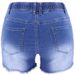 Women's Clothing Elastic Drawstring High Waist Slim Ripped Washed Women's Jeans_ecoleips.com